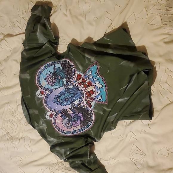 Grateful Dead US Military Olive Field Shirt + Liquid Blue Seasons Patch - Picture 1 of 16